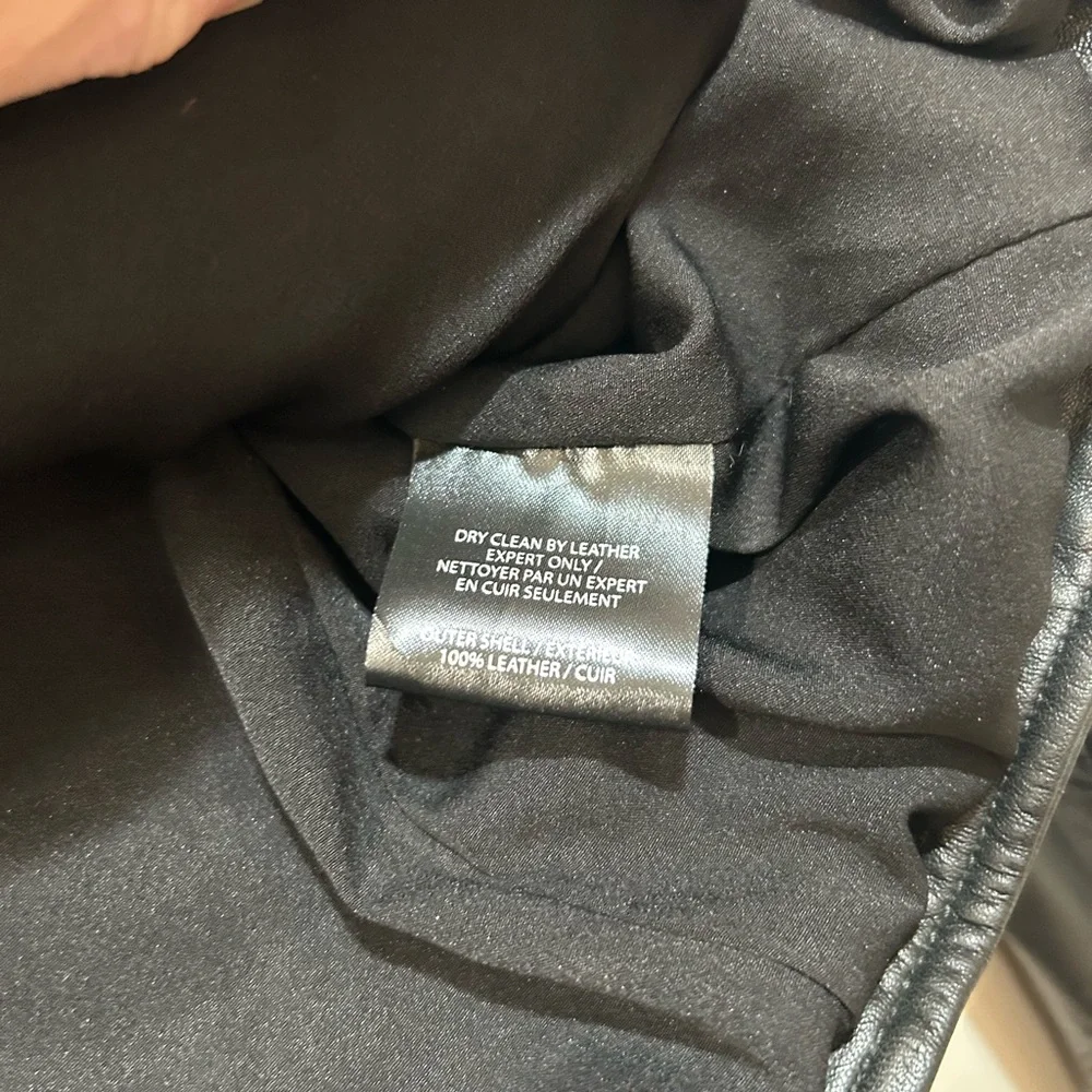 LAMARQUE Black Leather Biker Jacket - Picture 6 of 8